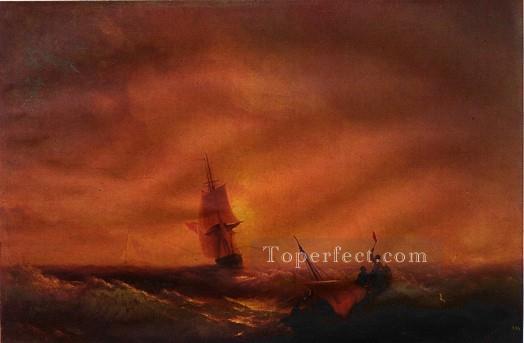 survivers 1844IBI seascape boat Ivan Aivazovsky Oil Paintings